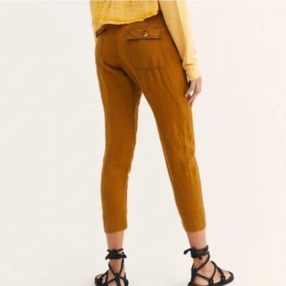 Free People Daytona Harem Crop Beach Pants Size 12 - Picture 2 of 12